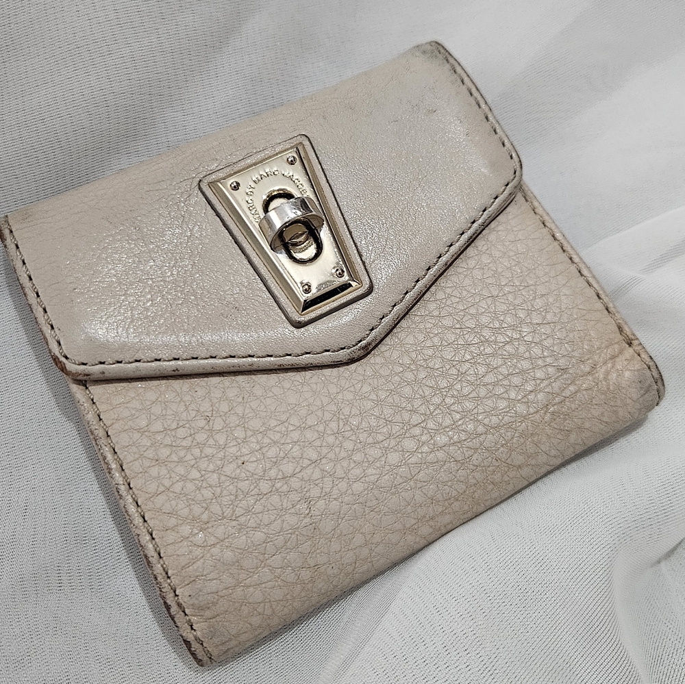 Marc by Marc Jacobs Small Wallet Cream & Gold